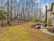 Expansive backyard with lush greenery and a cozy patio, perfect for outdoor enjoyment at 6106 Bent Oak Dr, Durham, NC 27705
