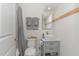 Modern bathroom featuring a stylish vanity, vessel sink, and minimalist design for a clean, fresh feel at 710 Legacy Falls S S Dr, Chapel Hill, NC 27517