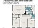 Second floor floorplan featuring bedrooms, bathrooms, a loft, and laundry room with labeled dimensions at 710 Legacy Falls S S Dr, Chapel Hill, NC 27517