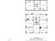 Detailed floor plan of the first and second floor of the home, including the layout of kitchen, dining room, and bedrooms at 805 S 11Th St, Lillington, NC 27546