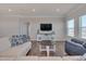 Comfortable living room with a TV, plush seating, and natural light at 84 Nonabell Ln, Four Oaks, NC 27524