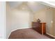 A quiet bedroom is carpeted and features natural light from the window at 94 Fawn Hill Ct, Garner, NC 27529
