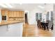 Open concept kitchen with breakfast nook and stainless appliances at 102 Legault Dr, Cary, NC 27513