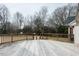 Spacious wooden deck with railings and a backyard view at 104 E Laramie Dr, Mebane, NC 27302