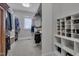 Organized walk-in closet with shelving and hanging space, providing ample storage solutions at 108 Springfield Pl, Hillsborough, NC 27278