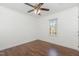 Bedroom with ceiling fan and natural light at 112 Solstice Cir, Cary, NC 27513
