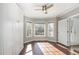 Bedroom with natural light and wood floors at 112 Solstice Cir, Cary, NC 27513