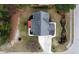 Aerial of a home showing roof, landscaping, driveway, and a corner lot location in a well-kept neighborhood at 1201 Clematis St, Knightdale, NC 27545