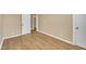 Bedroom features a bright and airy atmosphere with laminate flooring at 1403 Fairground Road Rd, Dunn, NC 28334