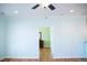 Spacious living room leading to a bedroom at 159 Valhalla Dr, Timberlake, NC 27583