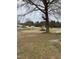 Spacious backyard featuring a large tree and view of surrounding homes and trees at 2009 Windy Hill Farm Ln, Zebulon, NC 27597