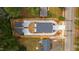 Birds eye view showing modern home featuring concrete driveway and landscaping at 2728 Milburnie Rd, Raleigh, NC 27610