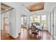 Charming breakfast nook with natural light, and an adjacent view, ideal for casual meals and gatherings at 303 Laurel Hill Road, Chapel Hill, NC 27514