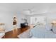 Bright primary bedroom with connecting bathroom, closet and lounge space at 303 Laurel Hill Road, Chapel Hill, NC 27514