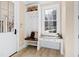 Mud room with storage cabinets and a window at 303 Laurel Hill Road, Chapel Hill, NC 27514