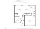 Detailed floor plan showcasing the layout of the home, including the living spaces, kitchen, and attached garage at 3517 Strawberry Patch Row, Raleigh, NC 27604