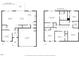 Combined floor plans showcasing both levels of the home, including living spaces, bedrooms, and garage layout at 3517 Strawberry Patch Row, Raleigh, NC 27604