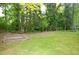Spacious backyard with a garden bed, providing plenty of room for gardening or outdoor activities at 3614 Kilgo Dr, Durham, NC 27705