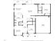 First floor plan showing the layout of the kitchen, living spaces, and garage at 3621 Colby Chase Dr, Apex, NC 27539