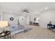 Airy main bedroom with carpet floors, ceiling fan, decor and lots of natural light at 3800 Cross Timber Ln, Raleigh, NC 27603