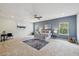 Large main bedroom featuring a spacious layout, ample natural light, and tasteful decor at 3800 Cross Timber Ln, Raleigh, NC 27603