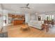 Bright and airy living space showcasing an open-concept kitchen and living room at 4 Tocuvan Pl, Durham, NC 27705