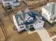 Aerial view showcases this home's curb appeal and prime location at 4508 Chandler Creek Pl, Apex, NC 27539