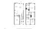 Floor plan of a two-story home with a garage, patio, dining area, living room, and bedrooms at 4914 Arkose Dr, Raleigh, NC 27610
