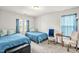 Bedroom featuring two twin beds and neutral walls and carpet at 105 Palladium Ct, Elon, NC 27244
