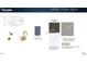 Foyer Bath Material Selection Board: Features a saddle door, Miami White 2cm quartz top, and Serenity Light Gray tiles at 108 Pointe Park Cir, Holly Springs, NC 27540
