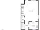 Floorplan shows a living room, kitchen and water closet on the first floor of the residence at 117 Woodson Dr, Clayton, NC 27527