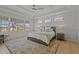Tranquil main bedroom featuring a large window, and a ceiling fan at 1225 Perry Bluff Dr, Wake Forest, NC 27587