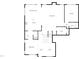 Detailed first-floor plan showing kitchen, living room, bedroom, and bath layout of the house at 135 N Ridge View Way, Franklinton, NC 27525