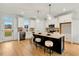 Modern kitchen with stainless steel appliances, kitchen island with seating at 1467 Antioch Church Rd, Timberlake, NC 27583