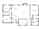 A detailed floor plan showing bedrooms, bathrooms, kitchen, living room, and office layout at 182 Inverness St, Zebulon, NC 27597