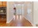Bright foyer with hardwood floors, high ceilings, and an open view, creating an inviting entrance at 1922 Pattersons Mill Rd, Durham, NC 27703