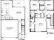 Detailed floor plan showcasing the layout of both floors, including bedrooms, living spaces, and garage at 194 Oak Barrel Rd, Smithfield, NC 27577