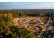 Aerial view of Bentwinds Bluffs community showcasing winding streets, homesites, and new construction at 2313 Eagle Shot Ct # 29, Fuquay Varina, NC 27526