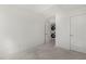 Conveniently located stacked washer and dryer in a closet off the bedroom at 237 Daniel Ridge Rd, Wendell, NC 27591