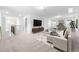 Upstairs loft space offers versatile seating and work-from-home possibilities at 2826 Huxley Way, Apex, NC 27502
