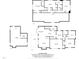 Floor plan showcasing layout of all three floors in the house at 307 Gordon St, Roxboro, NC 27573