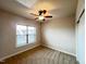 Bedroom featuring a ceiling fan and natural light at 318 S Bend Dr, Durham, NC 27713