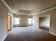 Spacious main bedroom with neutral carpet and recessed lighting at 318 S Bend Dr, Durham, NC 27713