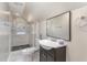 Bathroom featuring a shower, toilet, and vanity at 328 Cleveland St, Rocky Mount, NC 27803