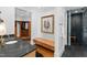 Elegant bathroom featuring a stone countertop, a spacious shower, and a walk-in closet at 330 Tenney Circle, Chapel Hill, NC 27514