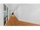Bright hallway with hardwood floors and decorative geometric wall paneling at 330 Tenney Circle, Chapel Hill, NC 27514