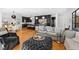 Interior view showing the open layout of the kitchen, living, and dining areas at 330 Tenney Circle, Chapel Hill, NC 27514