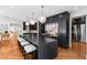 Open kitchen with large center island and seating at 330 Tenney Circle, Chapel Hill, NC 27514