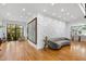Open living space with hardwood floors and views into the dining area at 330 Tenney Circle, Chapel Hill, NC 27514