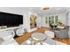 Cozy living room with hardwood floors, modern decor, and natural light at 330 Tenney Circle, Chapel Hill, NC 27514